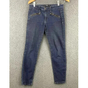 Else Women's Blue Denim Skinny Ankle Jeans Sz 27 Cotton Blend